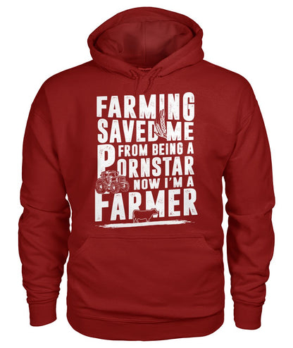 farming saved me  - Men's and Women's t-shirt , Vneck, Hoodies - myfunfarm