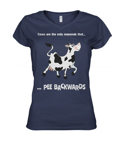 Cows are theonly mammals that..  - Men's and Women's t-shirt , Vneck, Hoodies - myfunfarm - clothing acceessories shoes for cow lovers, pig, horse, cat, sheep, dog, chicken, goat farmer