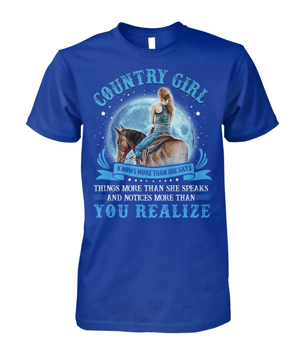 country girl knows more than she says - unisex  t-shirt , Hoodies - myfunfarm