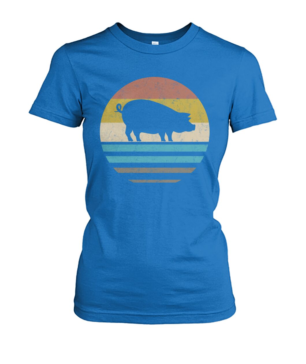 Vintage print pig - Men's and Women's t-shirt , Vneck, Hoodies - myfunfarm - clothing acceessories shoes for cow lovers, pig, horse, cat, sheep, dog, chicken, goat farmer