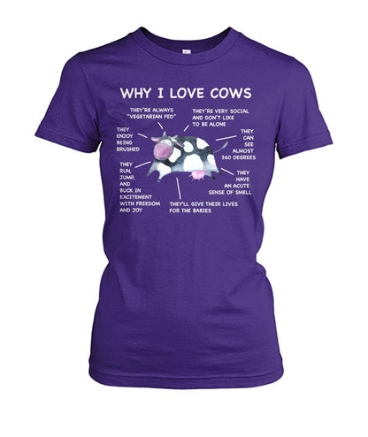 Why i love cows - funny design unisex  t-shirt , Hoodies