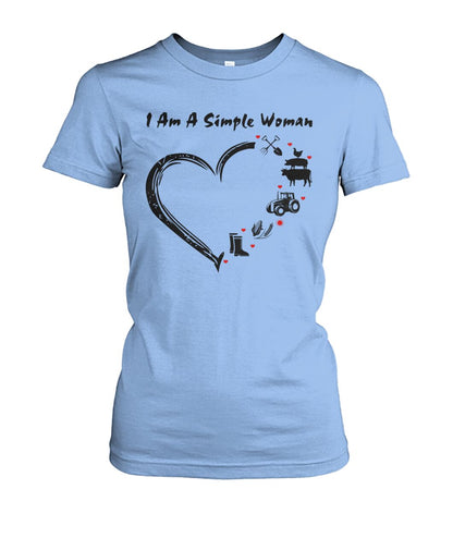 I  am a simple woman unisex  t-shirt , Hoodies - myfunfarm