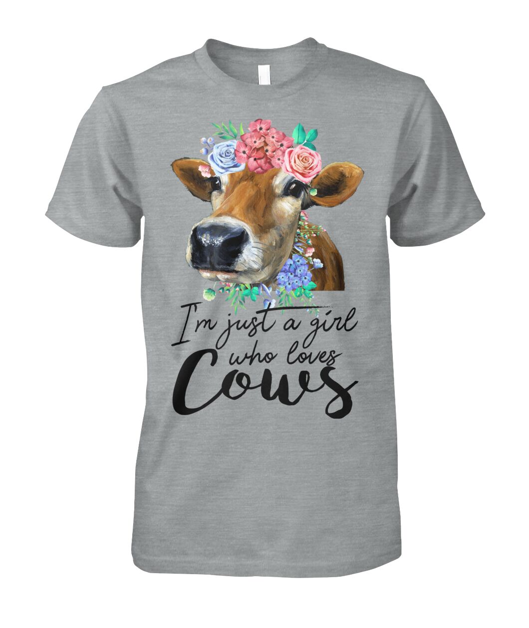I'm just a girl who loves cows - Men's and Women's t-shirt , Vneck, Hoodies - myfunfarm - clothing acceessories shoes for cow lovers, pig, horse, cat, sheep, dog, chicken, goat farmer