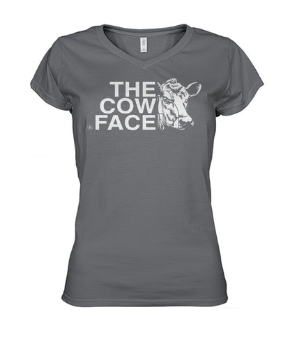 The cow face  - Men's and Women's t-shirt , Vneck, Hoodies - myfunfarm - clothing acceessories shoes for cow lovers, pig, horse, cat, sheep, dog, chicken, goat farmer