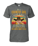 i'm a country girl i have 3 sides - unisex  t-shirt , Hoodies