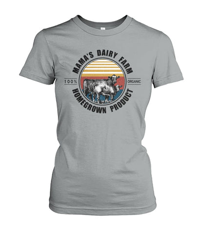 Mama's dairy farm - unisex  t-shirt , mama and kids