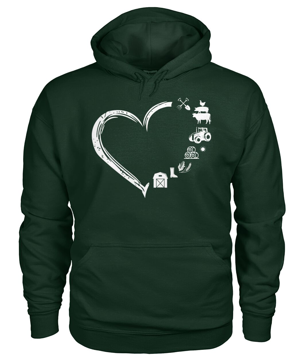 Heart  Farm Life - unisex  t-shirt , Hoodies - myfunfarm