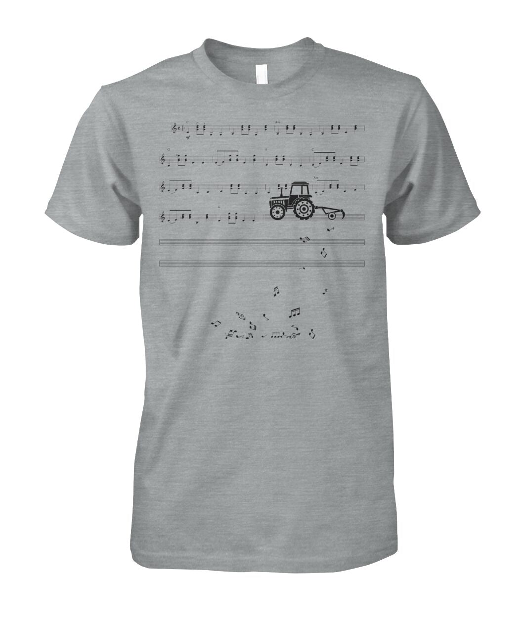 Sheet music tractor - t-shirt, Hoodies