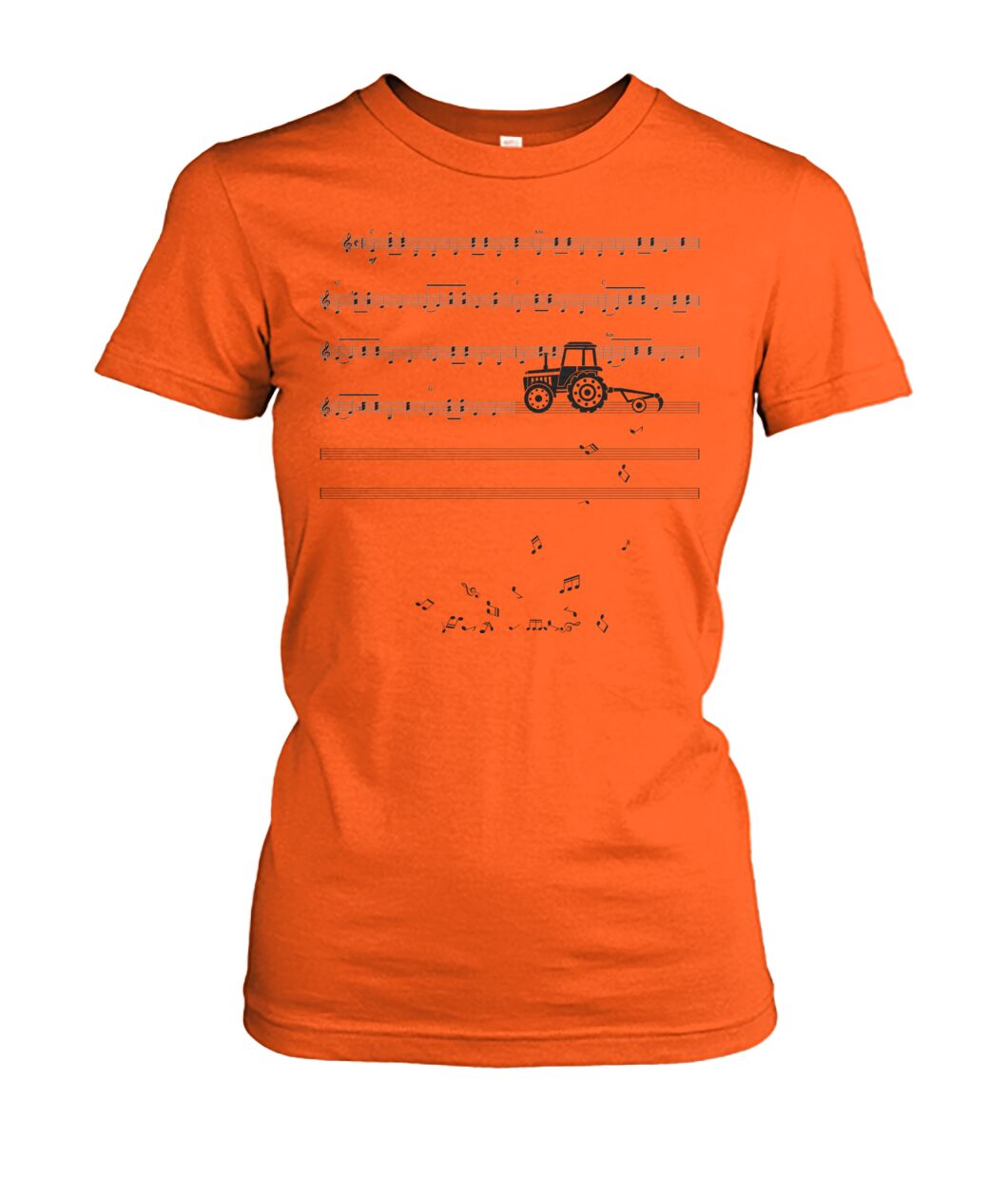 Sheet music tractor - t-shirt, Hoodies