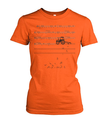 Sheet music tractor - t-shirt, Hoodies