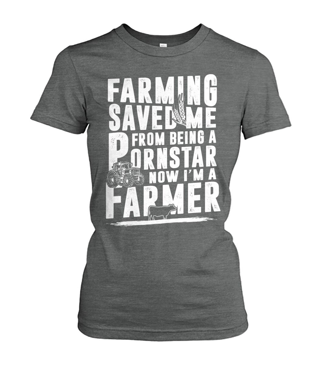 farming saved me  - Men's and Women's t-shirt , Vneck, Hoodies - myfunfarm