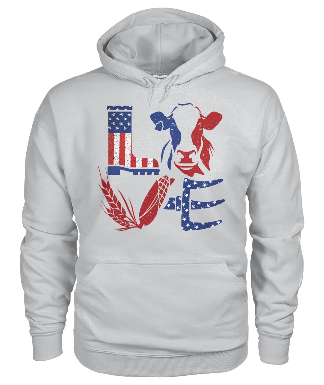 Love Cow USA  - design unisex  t-shirt , Hoodies