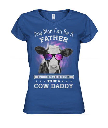 COW DADDY - Men's and Women's t-shirt , Vneck, Hoodies - myfunfarm - clothing acceessories shoes for cow lovers, pig, horse, cat, sheep, dog, chicken, goat farmer