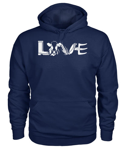 Love cows icon  - Men's and Women's t-shirt , Vneck, Hoodies - myfunfarm - clothing acceessories shoes for cow lovers, pig, horse, cat, sheep, dog, chicken, goat farmer