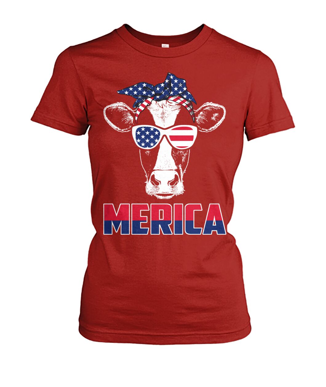 Merica cow lovers - funny design unisex  t-shirt , Hoodies - myfunfarm