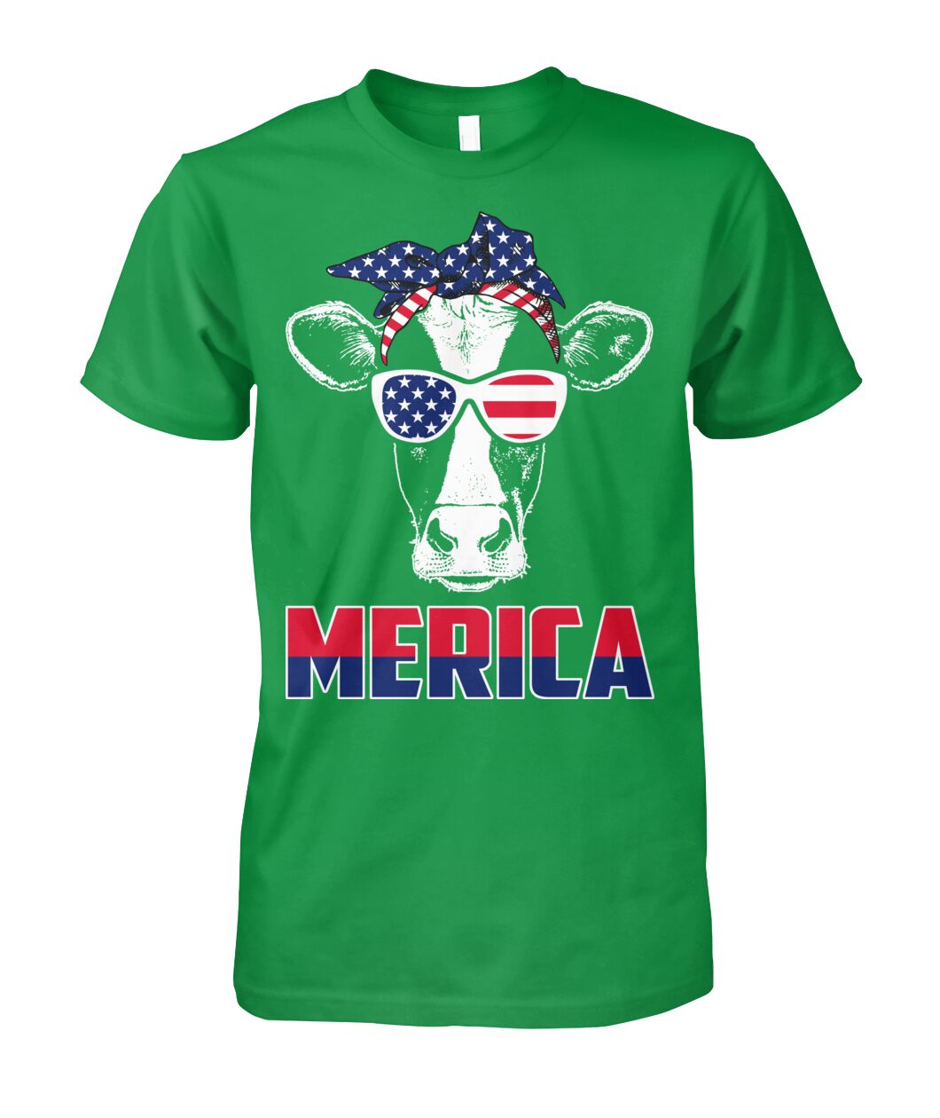 Merica cow lovers - funny design unisex  t-shirt , Hoodies - myfunfarm