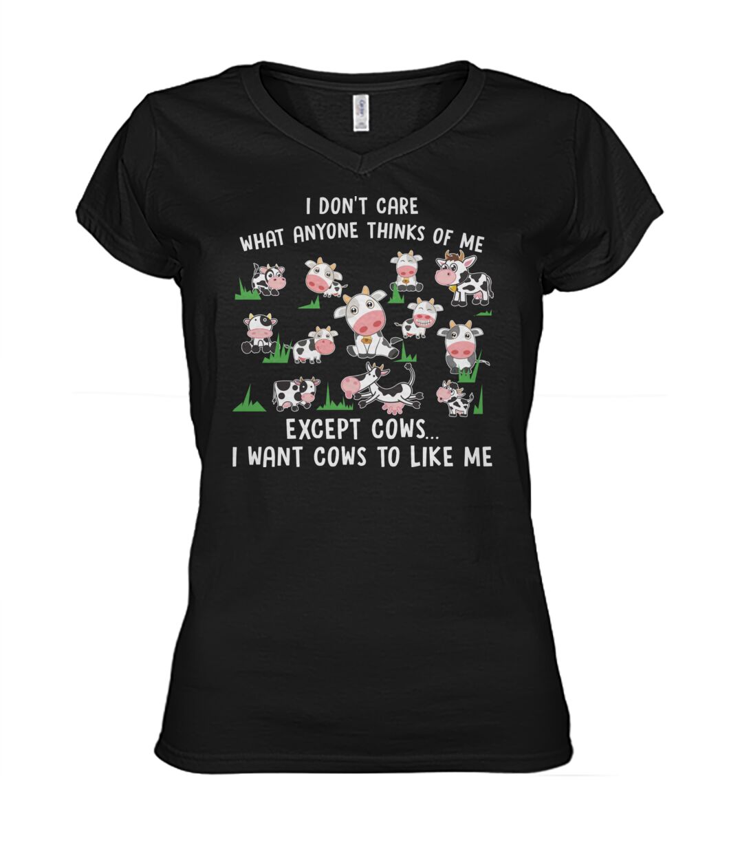 i don't care what anyone thinks - Men's and Women's t-shirt , Vneck, Hoodies - myfunfarm - clothing acceessories shoes for cow lovers, pig, horse, cat, sheep, dog, chicken, goat farmer