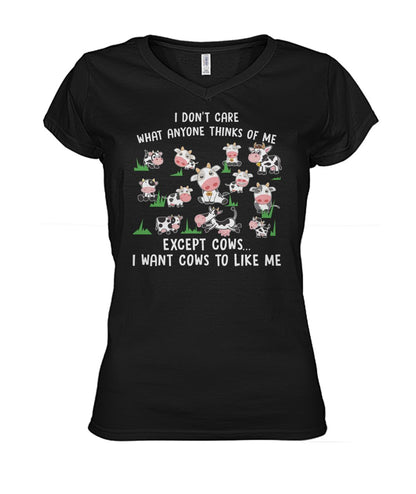 i don't care what anyone thinks - Men's and Women's t-shirt , Vneck, Hoodies - myfunfarm - clothing acceessories shoes for cow lovers, pig, horse, cat, sheep, dog, chicken, goat farmer