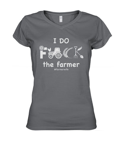 I do f.ck the farmer  - Men's and Women's t-shirt , Vneck, Hoodies - myfunfarm - clothing acceessories shoes for cow lovers, pig, horse, cat, sheep, dog, chicken, goat farmer