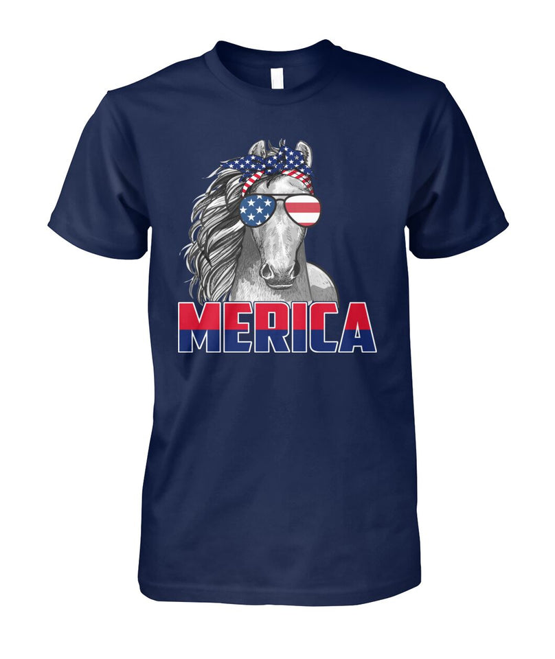 Love horse love america - Men's and Women's t-shirt , Vneck, Hoodies - myfunfarm - clothing acceessories shoes for cow lovers, pig, horse, cat, sheep, dog, chicken, goat farmer