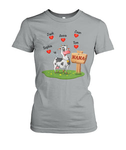 Custom names Cow Lovers - unisex  t-shirt for Mother's day