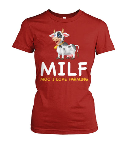 MILF - Moo i love farming - funny design unisex  t-shirt , Hoodies