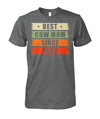 Best cow mom since - custom year