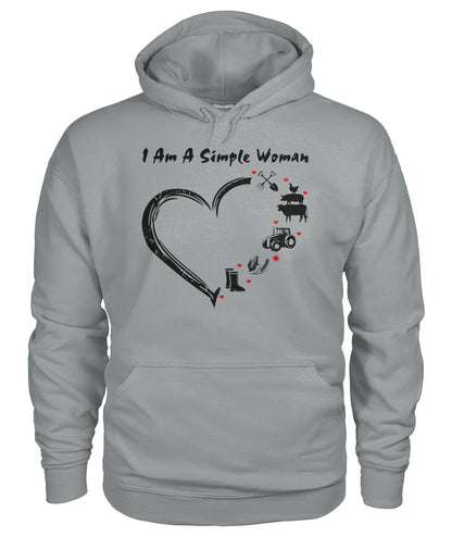 I  am a simple woman unisex  t-shirt , Hoodies - myfunfarm