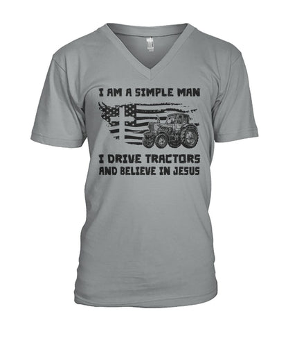 I am a simple  man i drive tractors - unisex  t-shirt , Hoodies