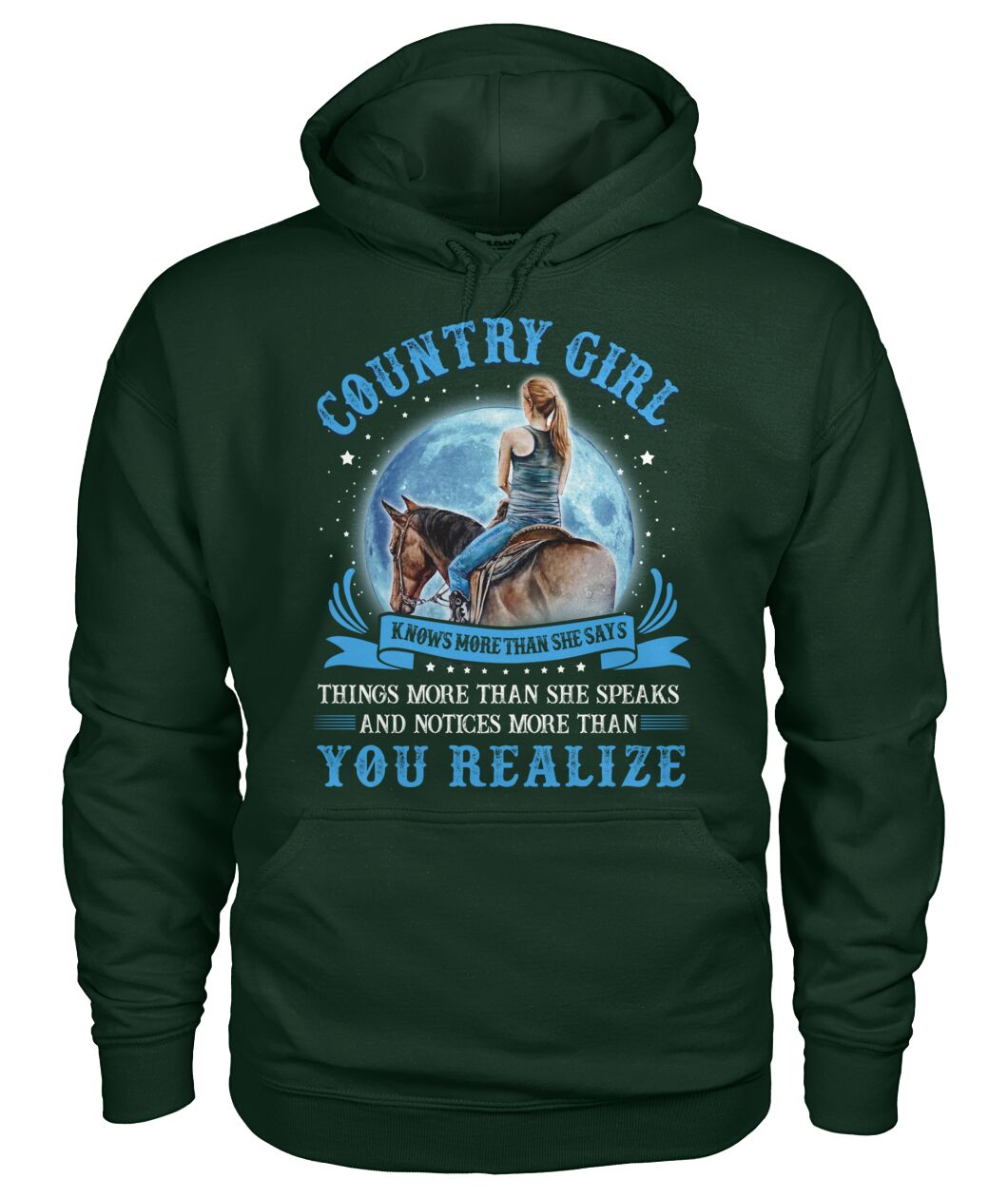 country girl knows more than she says - unisex  t-shirt , Hoodies - myfunfarm