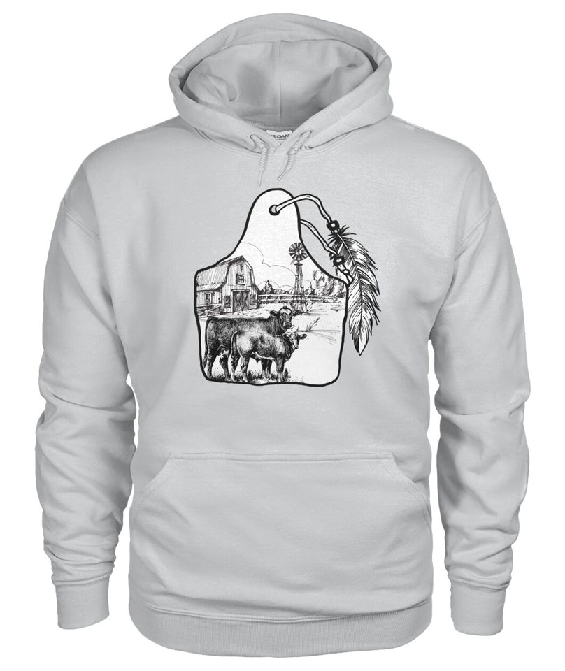 Cattle tag  - design unisex  t-shirt , Hoodies