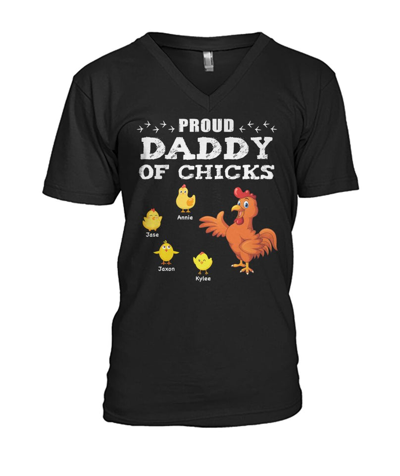 Proud daddy of chicks -  t-shirt, hoodies Gift for Father's day