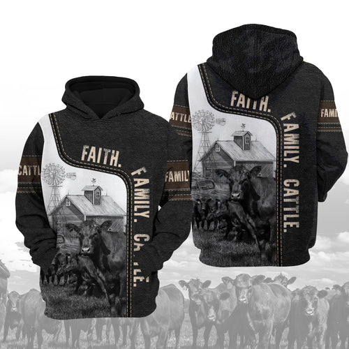 Faith Family Cattle - Hoodies, T-shirt, Sweater