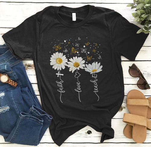 Faith Love Teach - unisex  t-shirt , Hoodies
