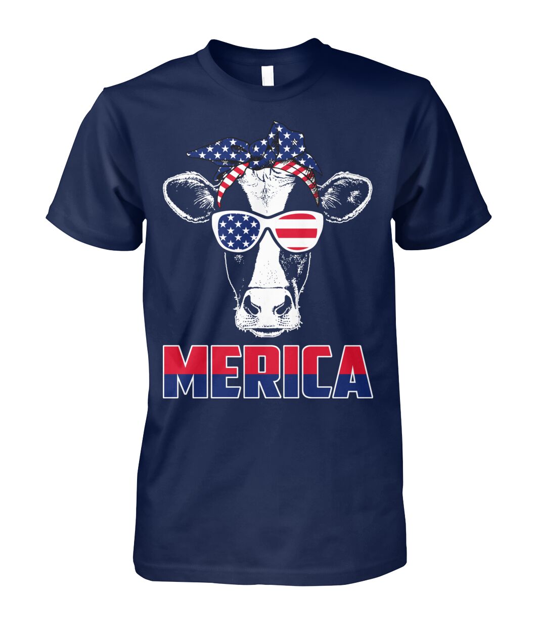 Merica cow lovers - funny design unisex  t-shirt , Hoodies - myfunfarm
