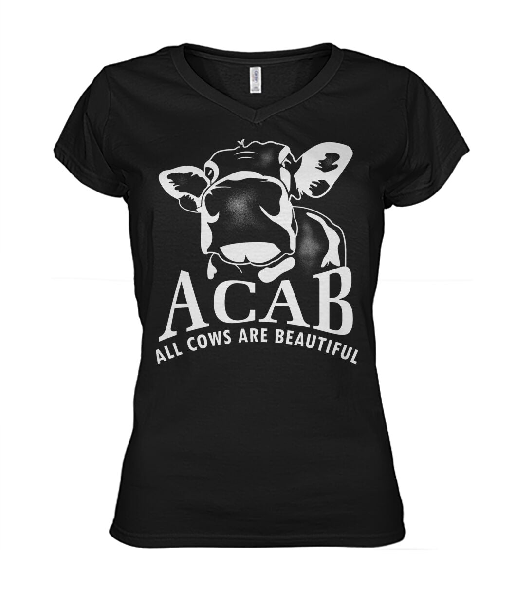 ACAB funny cow  - Men's and Women's t-shirt , Vneck, Hoodies - myfunfarm - clothing acceessories shoes for cow lovers, pig, horse, cat, sheep, dog, chicken, goat farmer