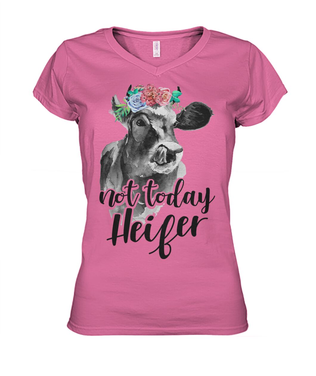 Not today Heifer - Men's and Women's t-shirt , Vneck, Hoodies - myfunfarm - clothing acceessories shoes for cow lovers, pig, horse, cat, sheep, dog, chicken, goat farmer