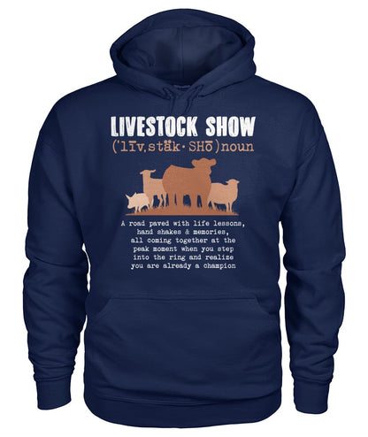 Livestock show - Men's and Women's t-shirt , Vneck, Hoodies - myfunfarm - clothing acceessories shoes for cow lovers, pig, horse, cat, sheep, dog, chicken, goat farmer