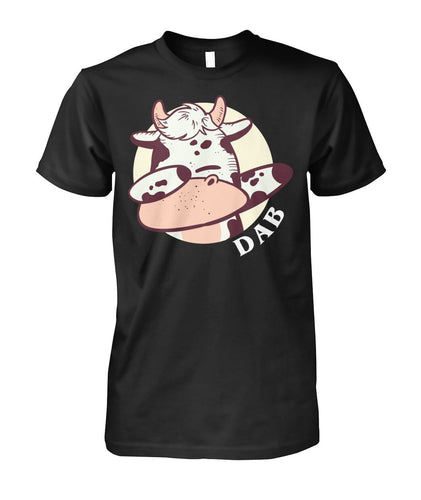 DAB funny cow - Men's and Women's t-shirt , Vneck, Hoodies - myfunfarm - clothing acceessories shoes for cow lovers, pig, horse, cat, sheep, dog, chicken, goat farmer