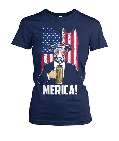 Cow america  - Men's and Women's t-shirt , Vneck, Hoodies - myfunfarm - clothing acceessories shoes for cow lovers, pig, horse, cat, sheep, dog, chicken, goat farmer
