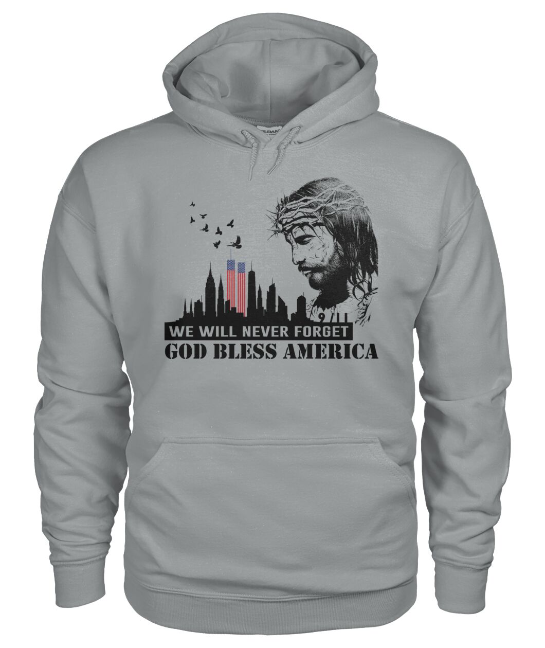 We will never forget 911 - God bless america  - unisex  t-shirt , Hoodies