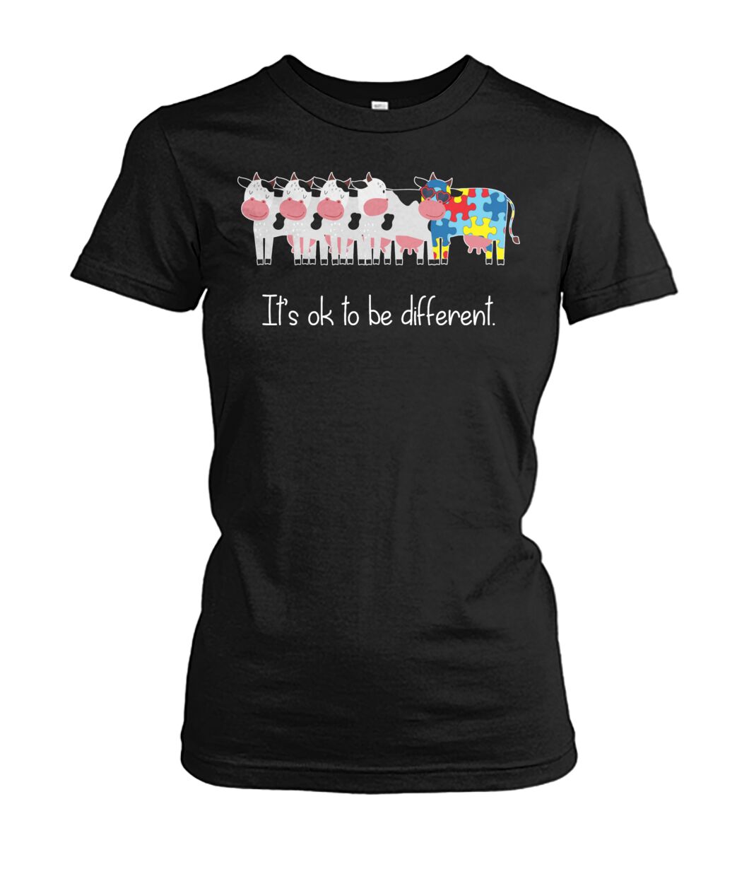 It's ok to be different - Men's and Women's t-shirt , Vneck, Hoodies - myfunfarm - clothing acceessories shoes for cow lovers, pig, horse, cat, sheep, dog, chicken, goat farmer