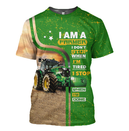 i'm a farmer 3D Print unisex Zipper, Hoodies, Sweatshirts - myfunfarm