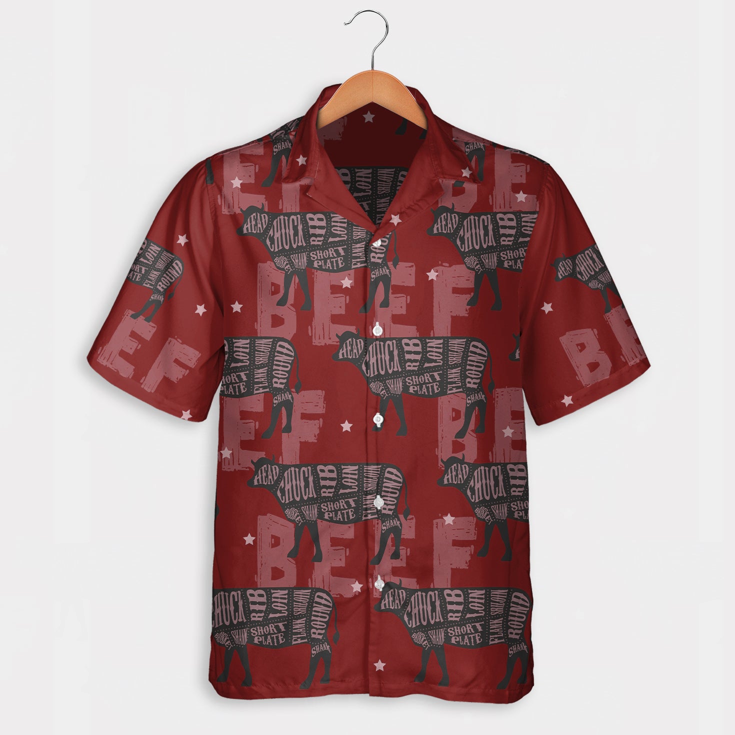Beef Chart Pattern  - Hawaiian Shirt, Shorts for adult and youth - myfunfarm