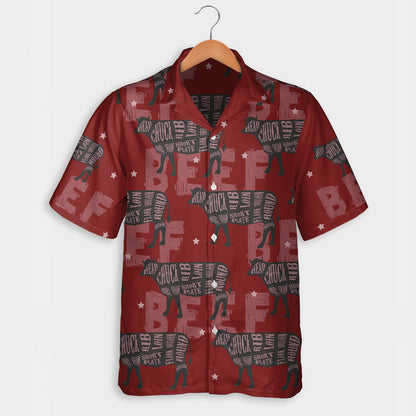 Beef Chart Pattern  - Hawaiian Shirt, Shorts for adult and youth - myfunfarm