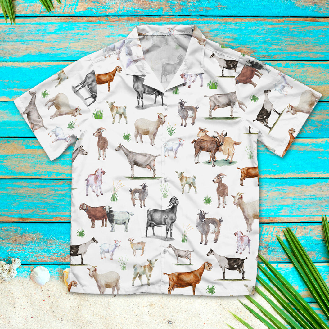 Goat painting pattern - Hawaiian Shirt and Shorts