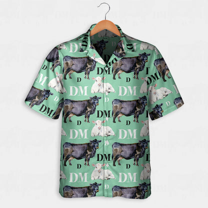 Cattle pattern - Personalized Custom Name Unisex Hawaiian Shirt, Shorts for adult and youth
