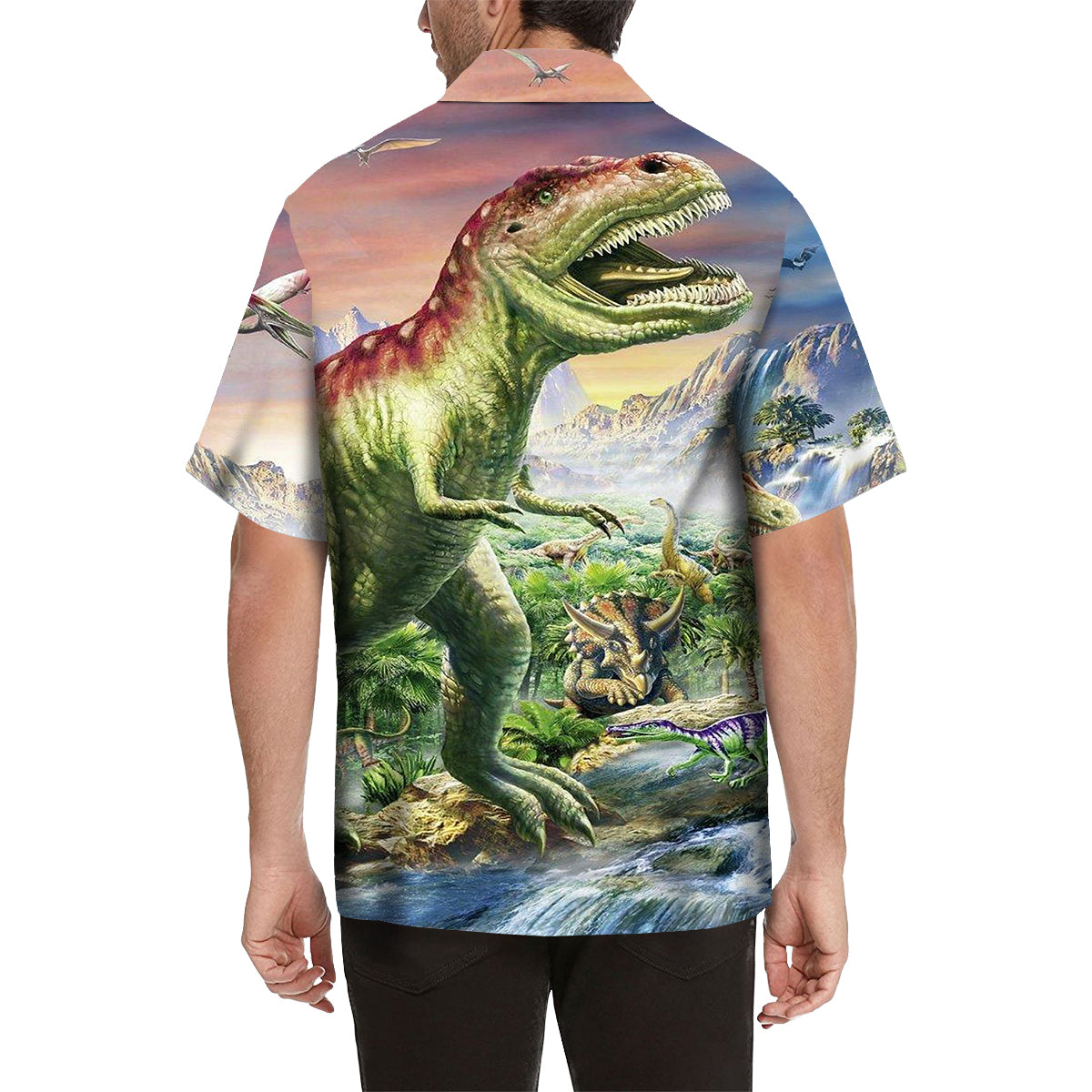 Dinosaur Hawaiian Shirt