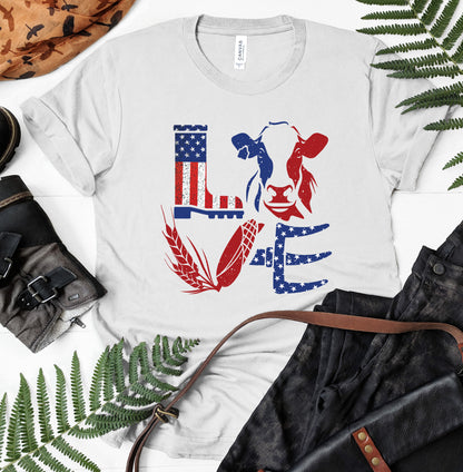 Love Cow USA  - design unisex  t-shirt , Hoodies