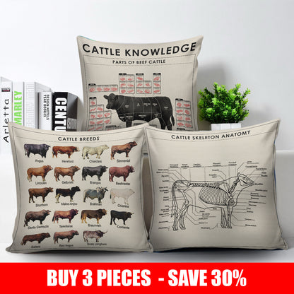 Cattle Knowledge - Pillow case - myfunfarm